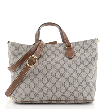 Gucci Convertible Soft Tote GG Coated Canvas Small