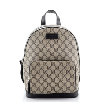 Gucci Zip Pocket Backpack GG Coated Canvas Small