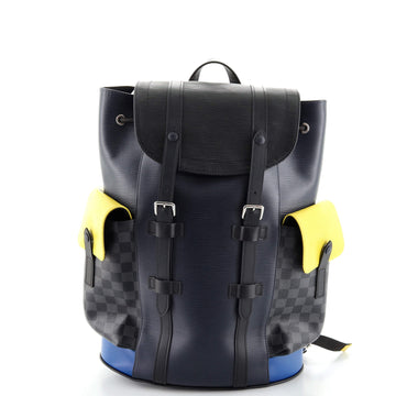 Louis Vuitton Christopher Backpack Epi Leather with Damier Graphite PM