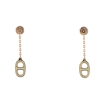 Hermes Iliade Drop Earrings Metal and Enamel
