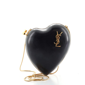 Saint Laurent Love Box Chain Clutch Leather Small