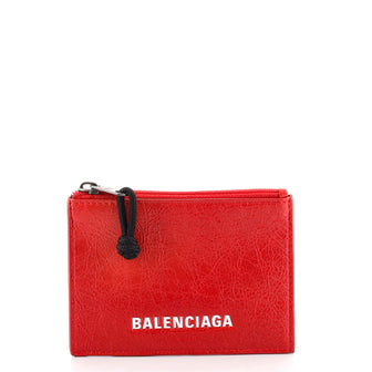 Balenciaga Explorer Zip Card Holder Leather