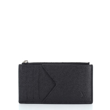 Louis Vuitton Coin Card Holder Taiga Leather