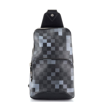 Louis Vuitton Avenue Sling Bag Limited Edition Damier Graphite Pixel
