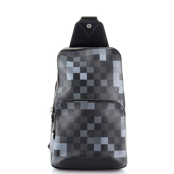 Louis Vuitton Avenue Sling Bag Limited Edition Damier Graphite Pixel
