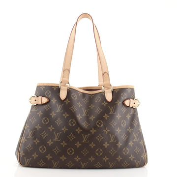 Louis Vuitton Batignolles Handbag Monogram Canvas Horizontal