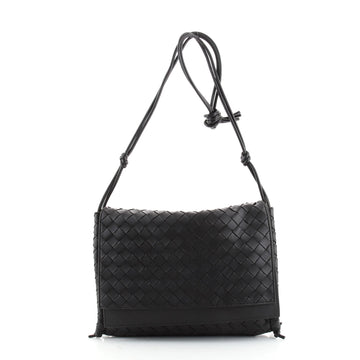 Bottega Veneta BV Fold Flap Shoulder Bag Intrecciato Nappa Medium