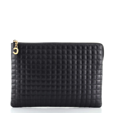 Celine C Charm Pouch Quilted Leather Medium