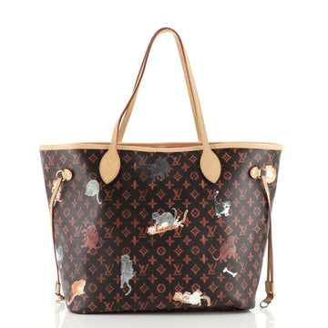 Louis Vuitton Neverfull NM Tote Limited Edition Grace Coddington Catogram Canvas MM