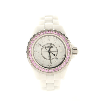 Chanel J12 Quartz Watch Ceramic and Stainless Steel with Sapphire Bezel and Diamond Markers 29