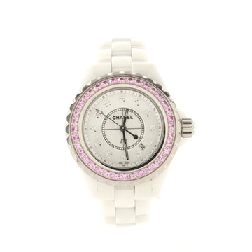 Chanel J12 Quartz Watch Ceramic and Stainless Steel with Sapphire Bezel and Diamond Markers 29