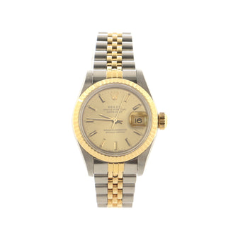 Rolex Oyster Perpetual Datejust Automatic Watch Stainless Steel and Yellow Gold 26