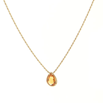 Boucheron Serpent Boheme Pendant Necklace 18K Yellow Gold and Citrine Small