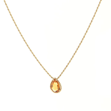 Boucheron Serpent Boheme Pendant Necklace 18K Yellow Gold and Citrine Small