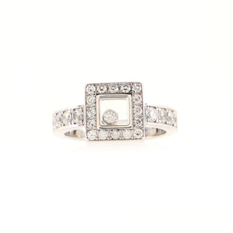Chopard Happy Diamonds Icons Square Ring 18K White Gold and Diamonds