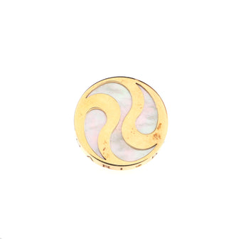 Bvlgari Optical Illusion Ring 18K Yellow Gold with Mother of Pearl