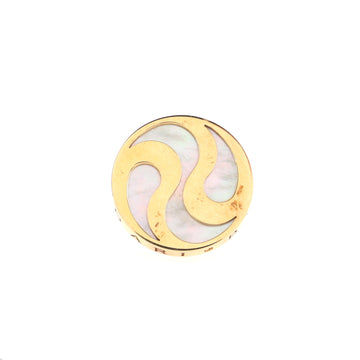 Bvlgari Optical Illusion Ring 18K Yellow Gold with Mother of Pearl