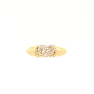 Van Cleef & Arpels Philippine Dome Ring 18K Yellow Gold and Diamonds