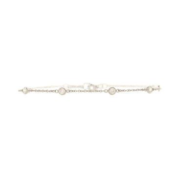 Tiffany & Co. Elsa Peretti Diamonds by the Yard 6 Stone Bracelet Platinum with Diamonds
