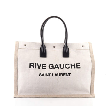 Saint Laurent Rive Gauche Shopper Tote Canvas Large