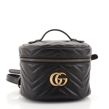 Gucci GG Marmont Vanity Backpack Matelasse Leather Mini