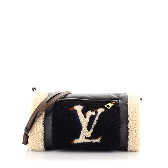 Louis Vuitton Teddy Muffle Leather and Monogram Teddy Shearling