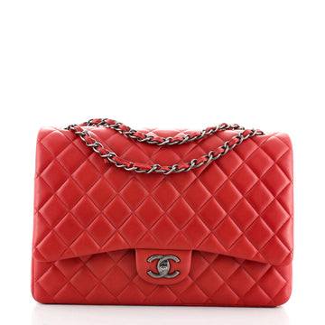 Chanel Classic Double Flap Bag Quilted Lambskin Maxi
