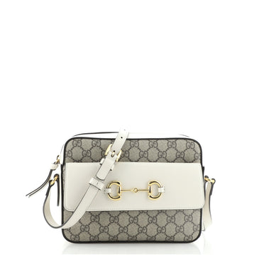 Gucci 1955 Horsebit Flap Camera Bag GG Coated Canvas