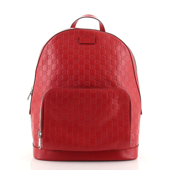Gucci Signature Pocket Backpack Guccissima Leather Large