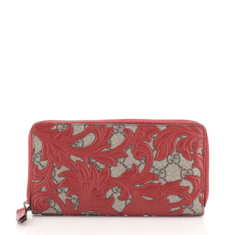 Gucci Zip Around Wallet Arabesque GG Coated Canvas