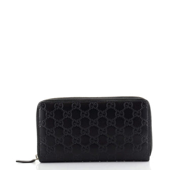 Gucci Zip Organizer Wallet Guccissima Leather