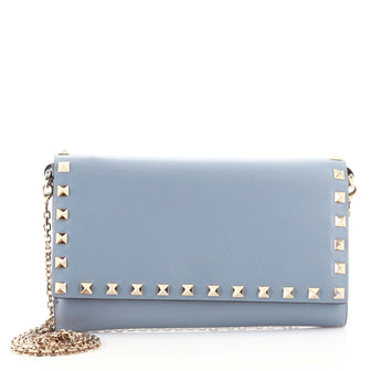 Valentino Rockstud Chain Flap Shoulder Bag Leather Small