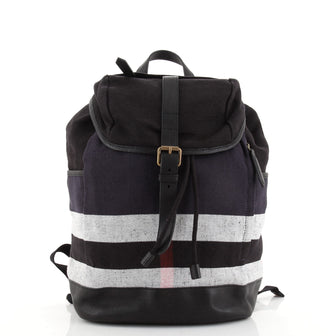Burberry Drifton Backpack House Check Canvas