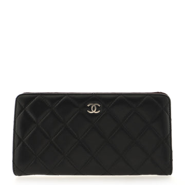 Chanel L-Yen Wallet Quilted Lambskin Long