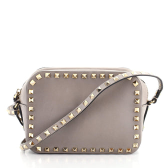 Valentino Rockstud Camera Crossbody Bag Leather