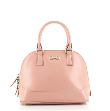 Salvatore Ferragamo Darina Convertible Satchel Saffiano Leather Mini