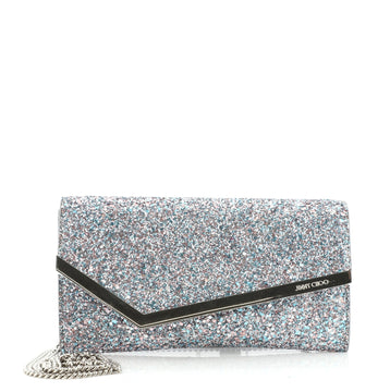 Jimmy Choo Emmie Clutch Glitter Leather