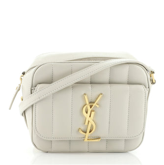 Saint Laurent Vicky Camera Bag Vertical Quilted Leather Toy
