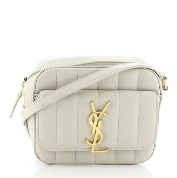 Saint Laurent Vicky Camera Bag Vertical Quilted Leather Toy