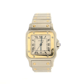 Cartier Santos de Cartier Galbee Quartz Watch Stainless Steel and Yellow Gold 29