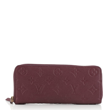 Louis Vuitton Clemence Wallet Monogram Empreinte Leather