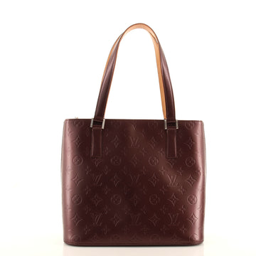 Louis Vuitton Mat Stockton Handbag Monogram Vernis