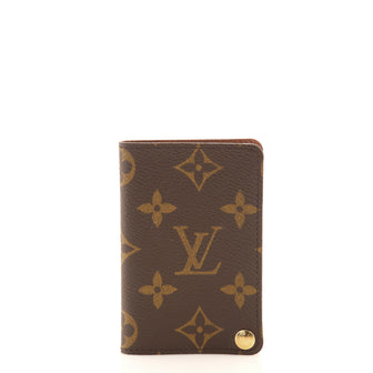 Louis Vuitton Porte Cartes Pression Card Case Monogram Canvas
