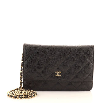Chanel Wallet on Chain Quilted Caviar