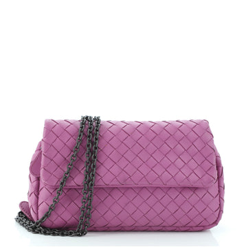 Bottega Veneta Expandable Chain Crossbody Bag Intrecciato Nappa Small