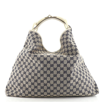 Gucci Horsebit Hobo GG Canvas Large