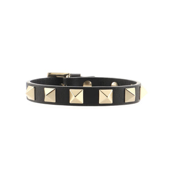 Valentino Rockstud Bracelet Leather Thin