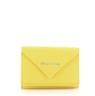 Balenciaga Papier Flap Wallet Leather Mini