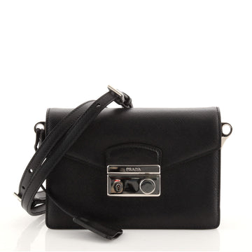 Prada Convertible Sound Bag Saffiano Leather Mini