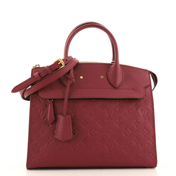 Louis Vuitton Pont Neuf Handbag Monogram Empreinte Leather MM